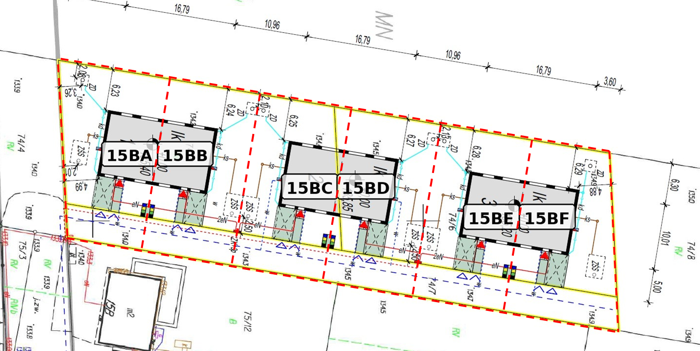 Plan zabudowy inwestycji przy ul. Kasztanowej